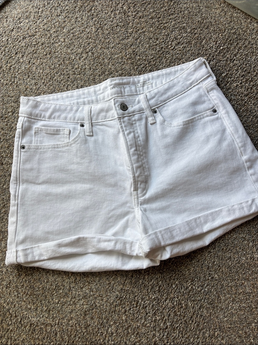 Classic White Women's Denim Shorts